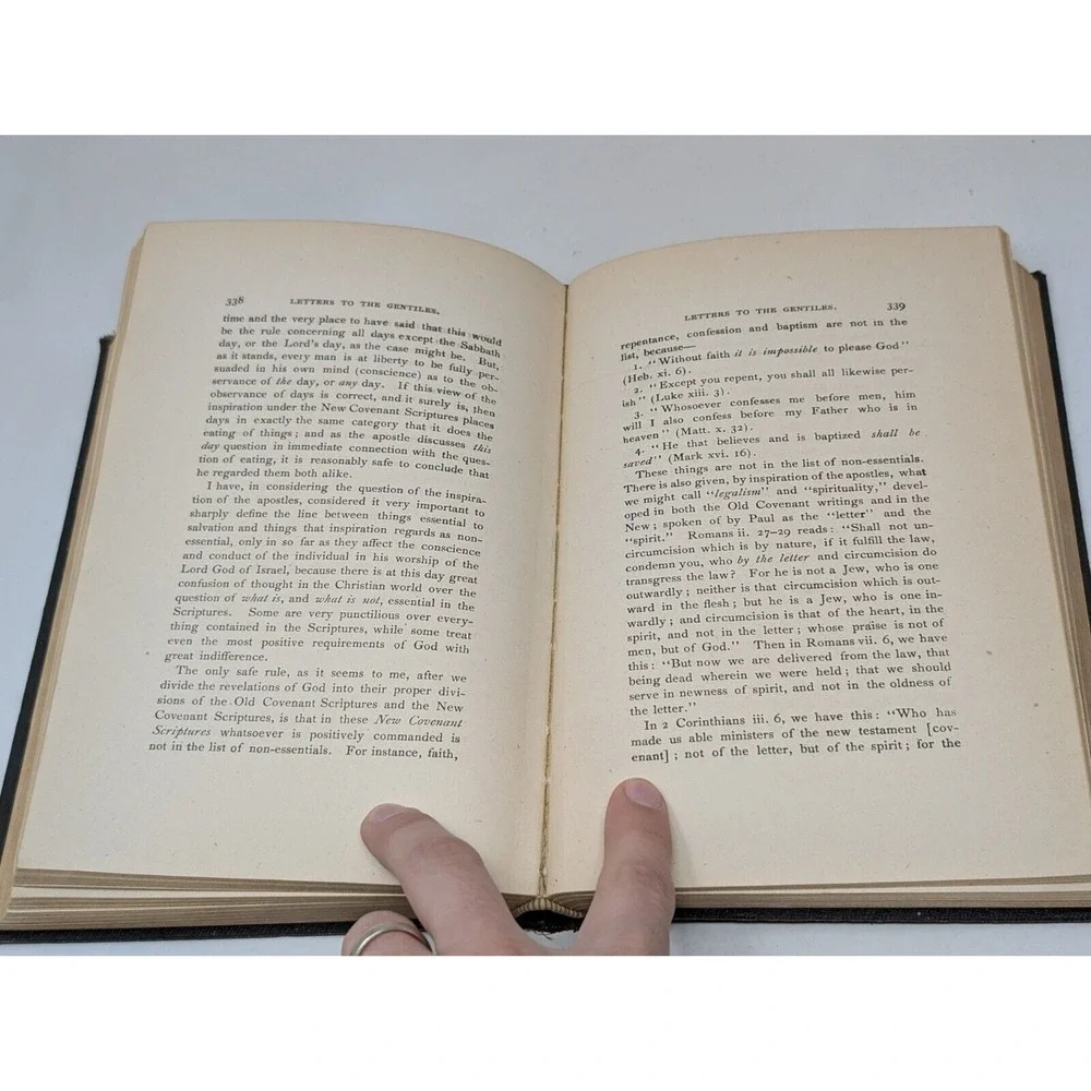 Letters To The Children‎ Of Abraham Jews By William Ruble 1896 Antique Book VTG
